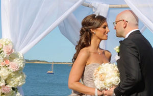 Bride and Groom of Wequassett Luxury Wedding on Cape Cod