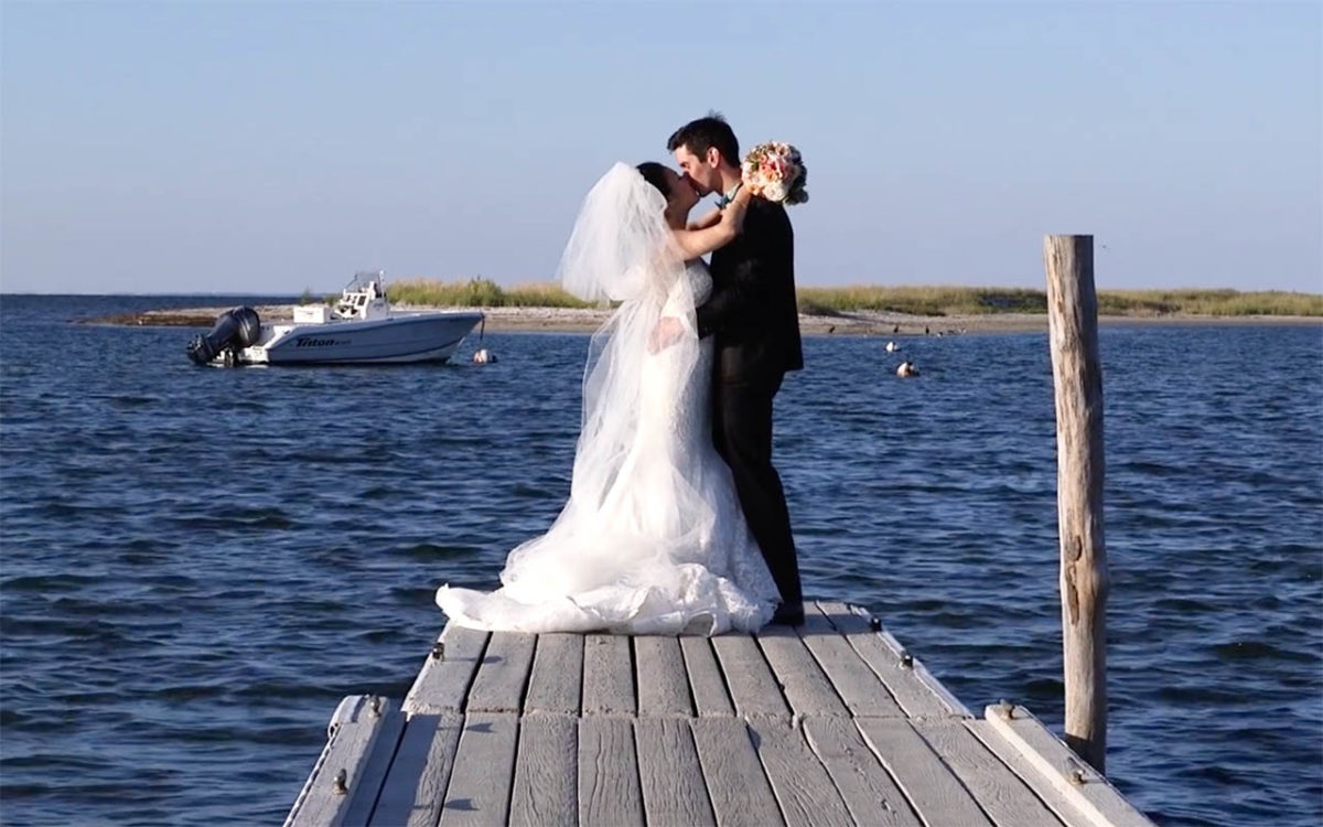 Edgartown Yacht Club Wedding Couple smiling during photo session