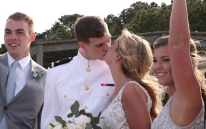 Popponesset Inn and New Seabury wedding couple during their photo session on the beach