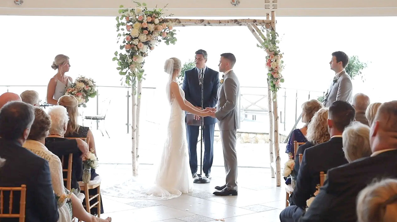 Wequassett Wedding Ceremony on the Veranda