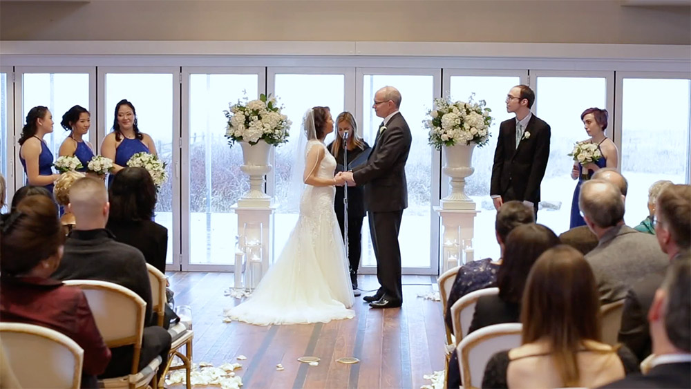 Mariko Alan Chatham Bars Inn Wedding Couple